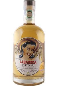 Vorderseite der 0,75-Liter-Flasche Cachaça Labareda